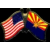 ARIZONA PIN STATE FLAG USA FRIENDSHIP FLAGS PIN